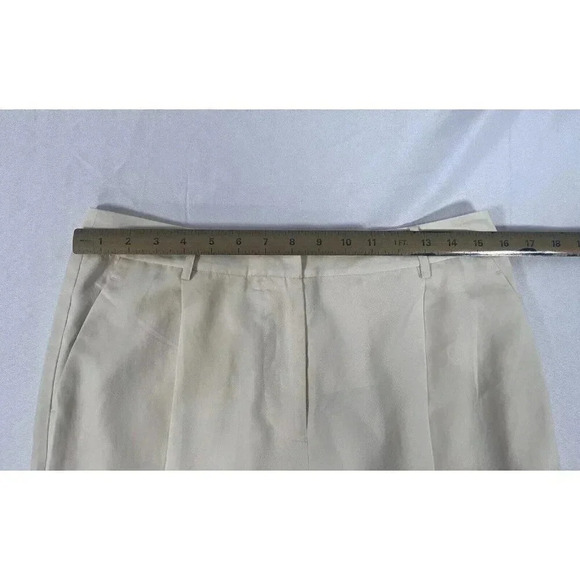 Lattelier Linen Blend Tapered Pants Natural White Women’s Size Large NWT - Picture 5 of 11